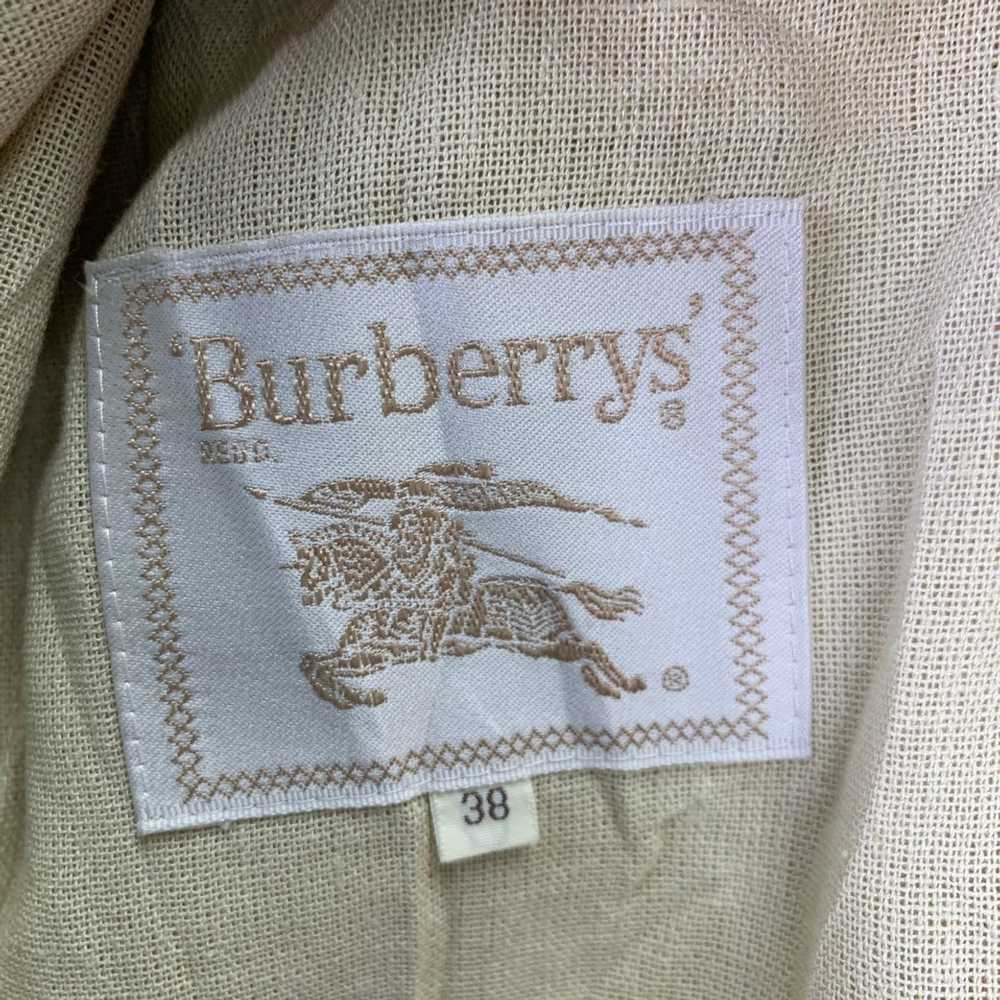 Burberry Vintage Burberrys Luxury Linen Blazer Co… - image 9