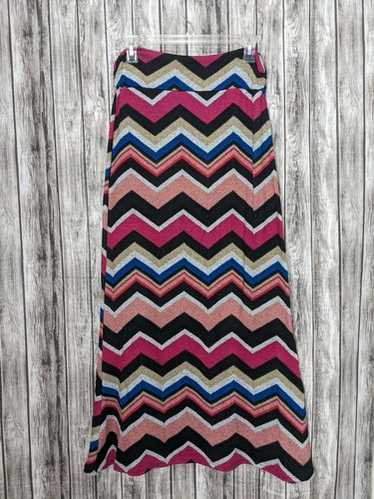 Women's Multicolored Chevron/Diagonal Print Maxi … - image 1