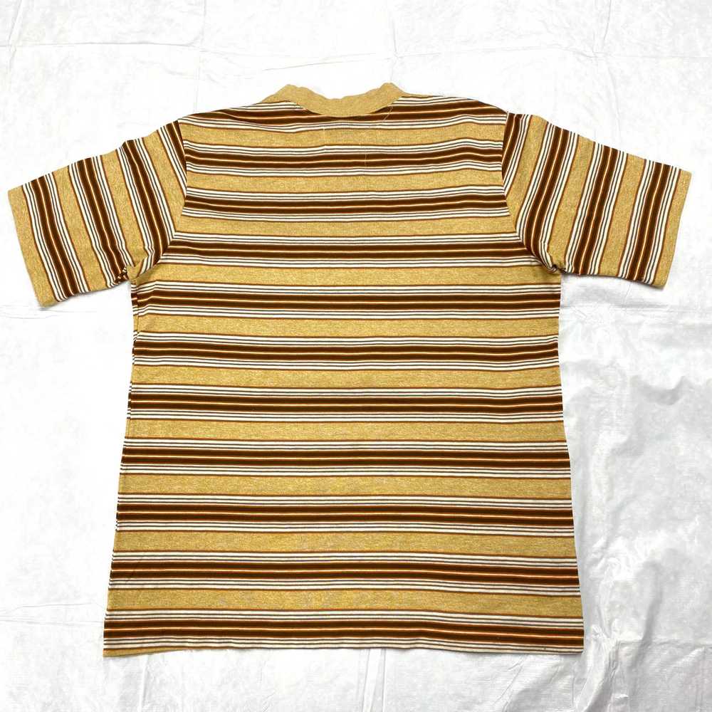 1960s striped t-shirt heather brown - image 5