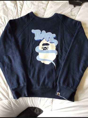 Bape × Kaws 4 Way Reversible Bape x Kaws Crewneck