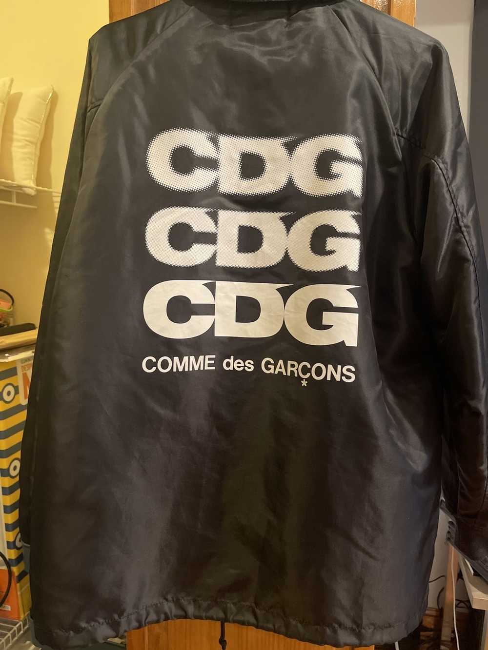 CDG CDG CDG CDG black jacket with fur - image 3