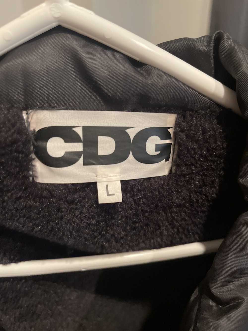 CDG CDG CDG CDG black jacket with fur - image 5