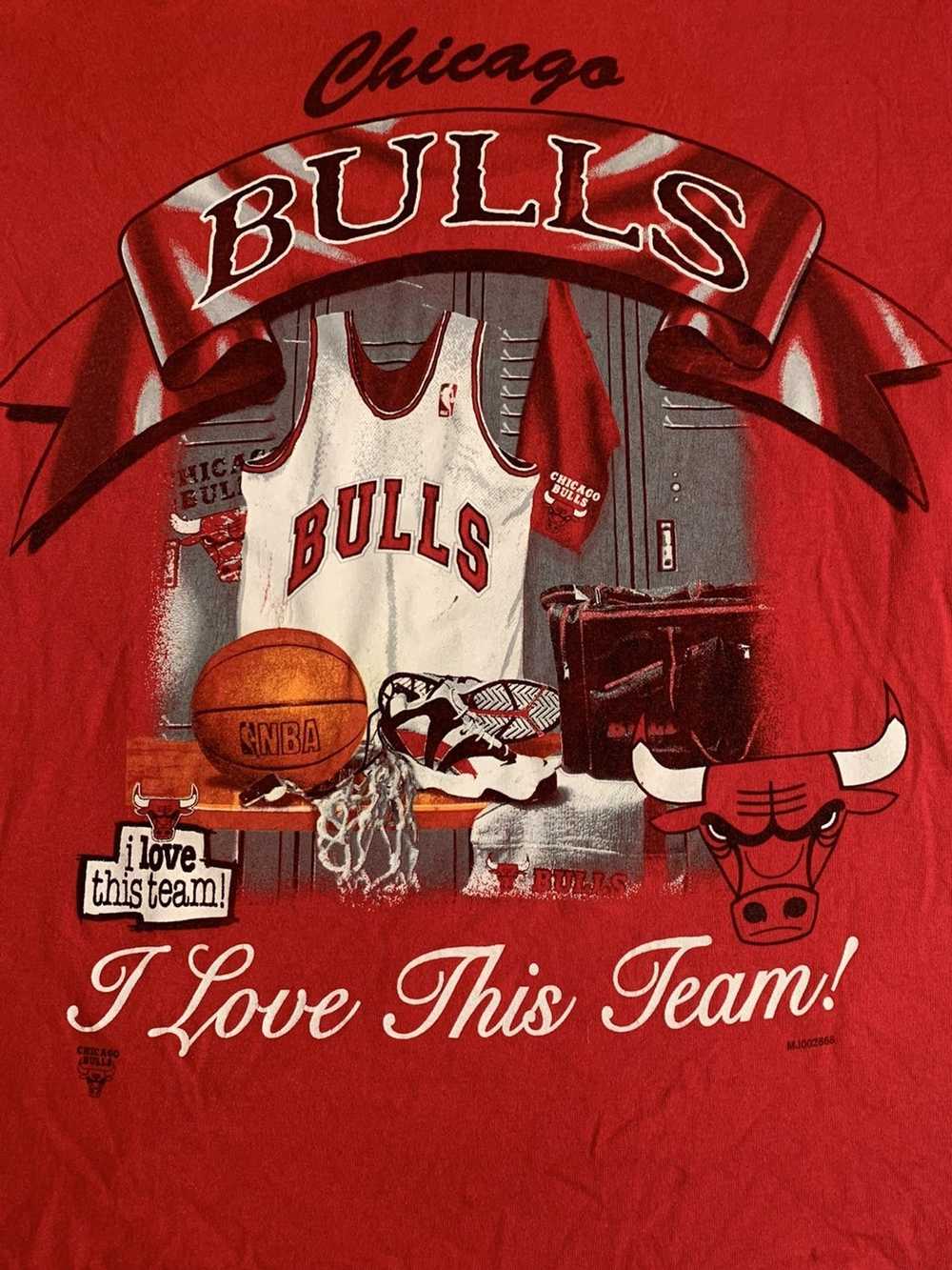 1990s Chicago BULLS T Shirt L Vintage Michael Jordan 1991 NBA -  Denmark