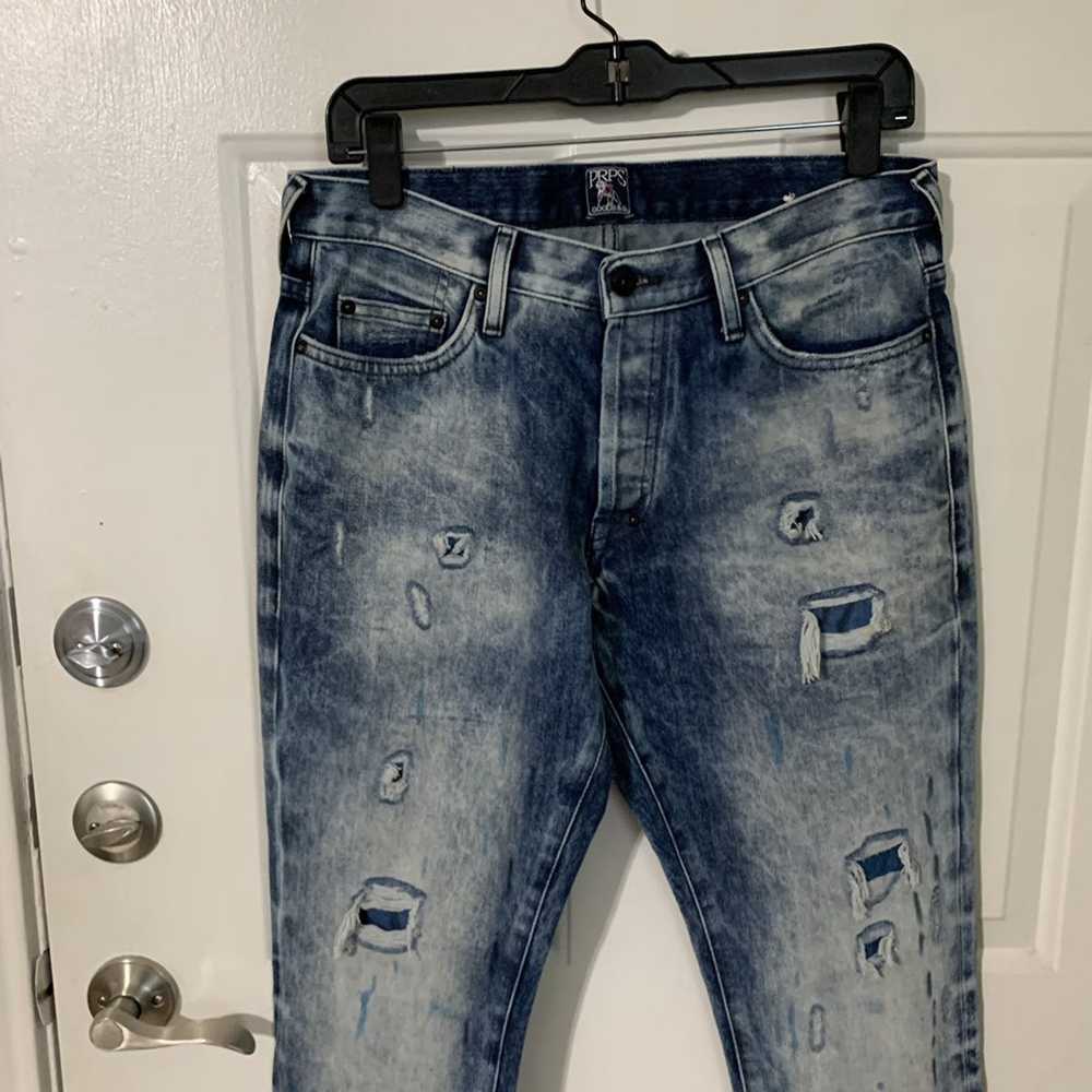 Prps Fury Model Acid Wash Indigo blue distressed … - image 3