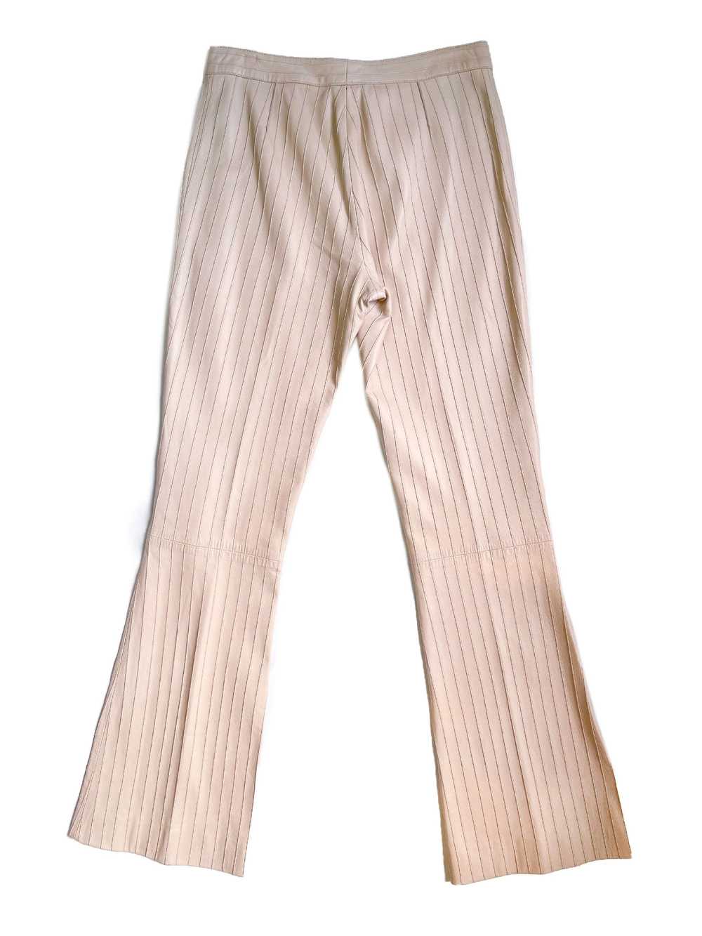 1999 Tom Ford Era Gucci Beige Pinstripe Leather P… - image 2