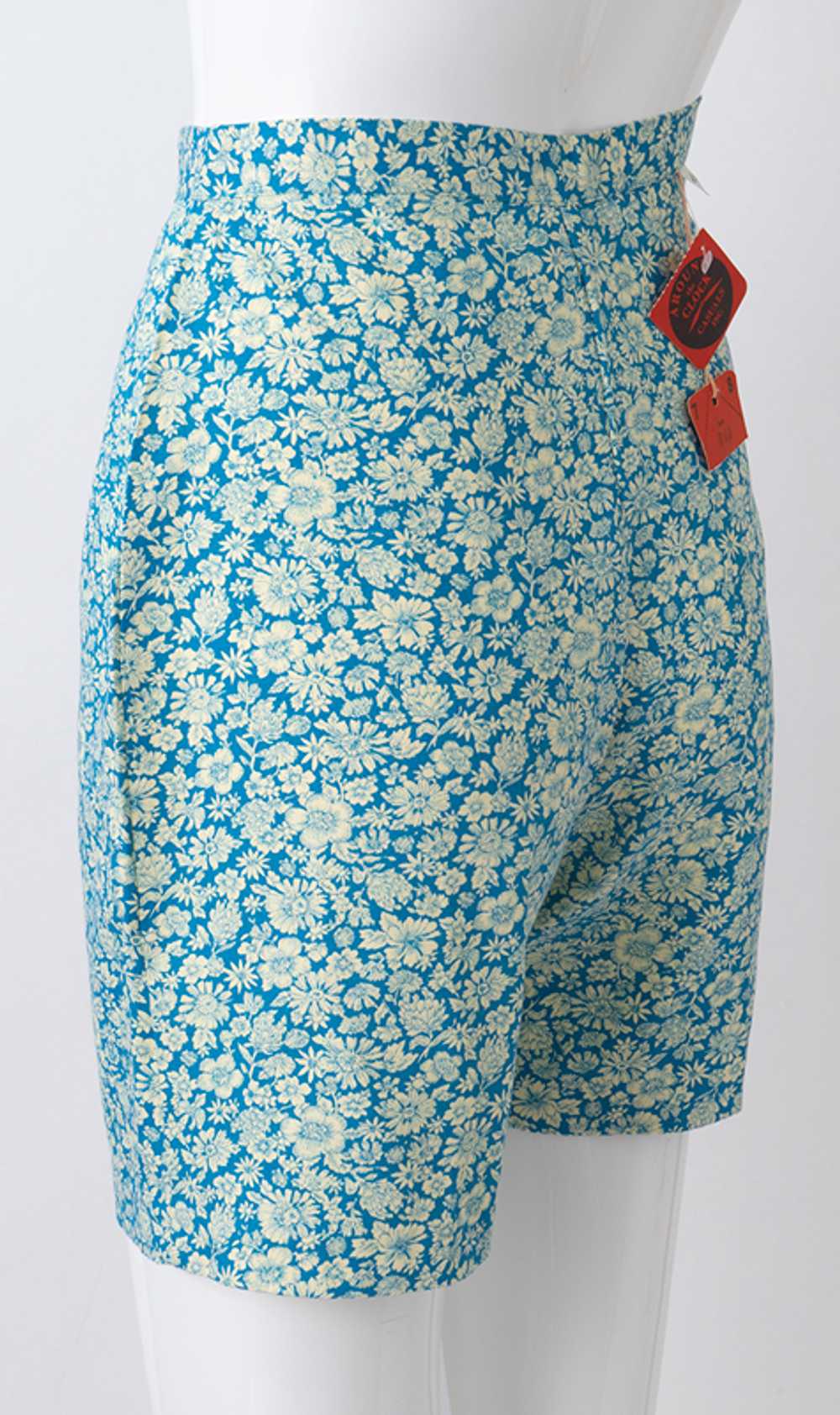 1960s Toile Print Shorts - image 2