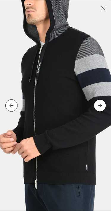 Armani Exchange Striped Hoodie Sweater