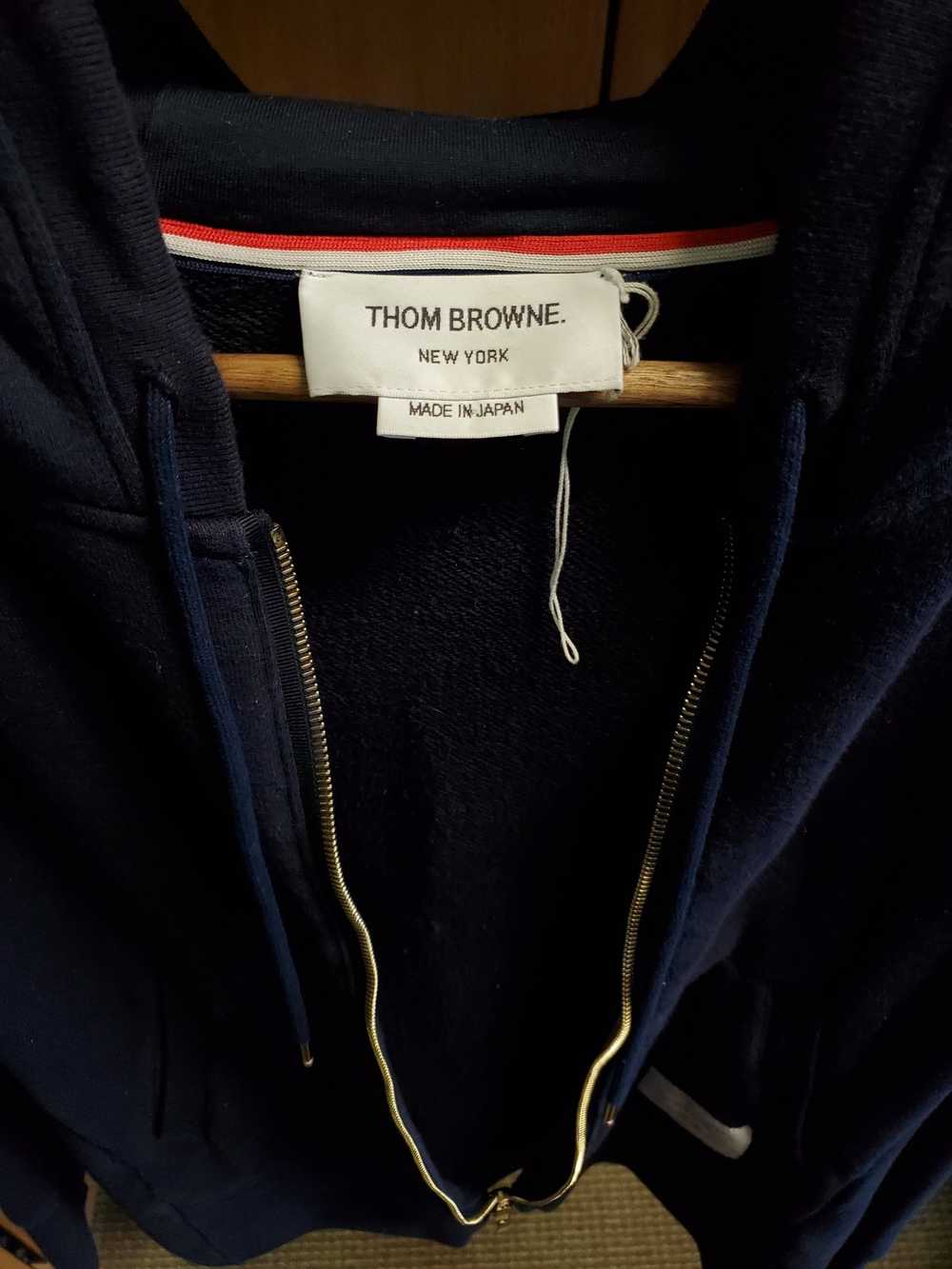 Thom Browne Navy Loopback Jersey Knit Engineered … - image 6