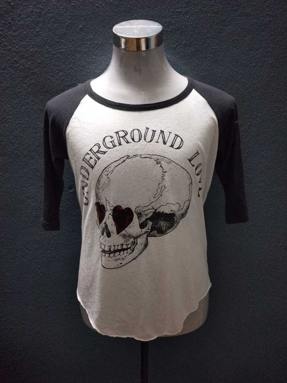 Band Tees × Japanese Brand Vintage RNA Inc Skull 3q Shirt