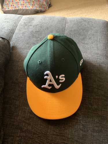 Hat × Hats Oakland A's White Green SIZE 7