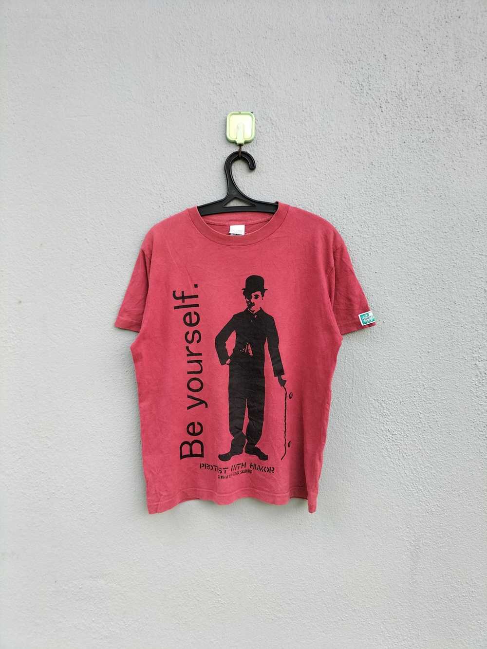 Vintage Charlie Chaplin Comedian Tshirt - image 1