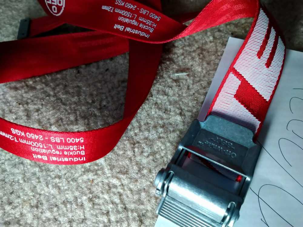 Off-White OFF-WHITE 2.0 Industrial Belt Red/White - image 3