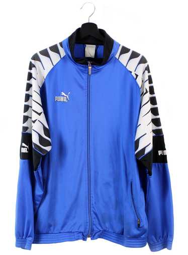 90s PUMA vintage track jacket zip nylon blue OG