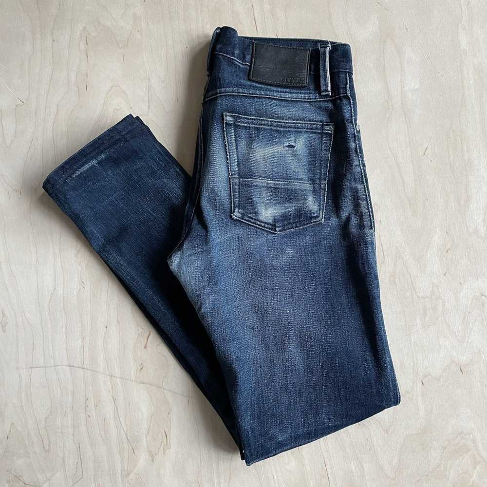 Gustin Slim Selvedge Denim Jeans Raw Indigo - image 1