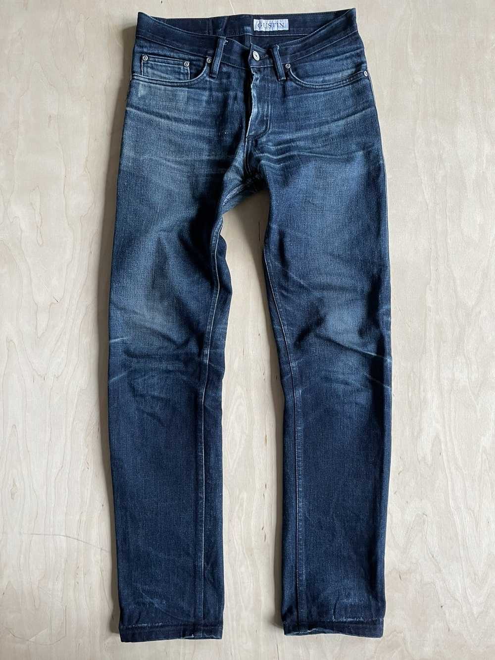 Gustin Slim Selvedge Denim Jeans Raw Indigo - image 2
