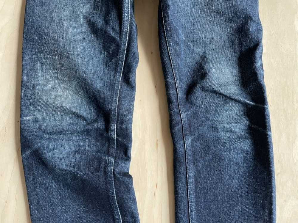 Gustin Slim Selvedge Denim Jeans Raw Indigo - image 4