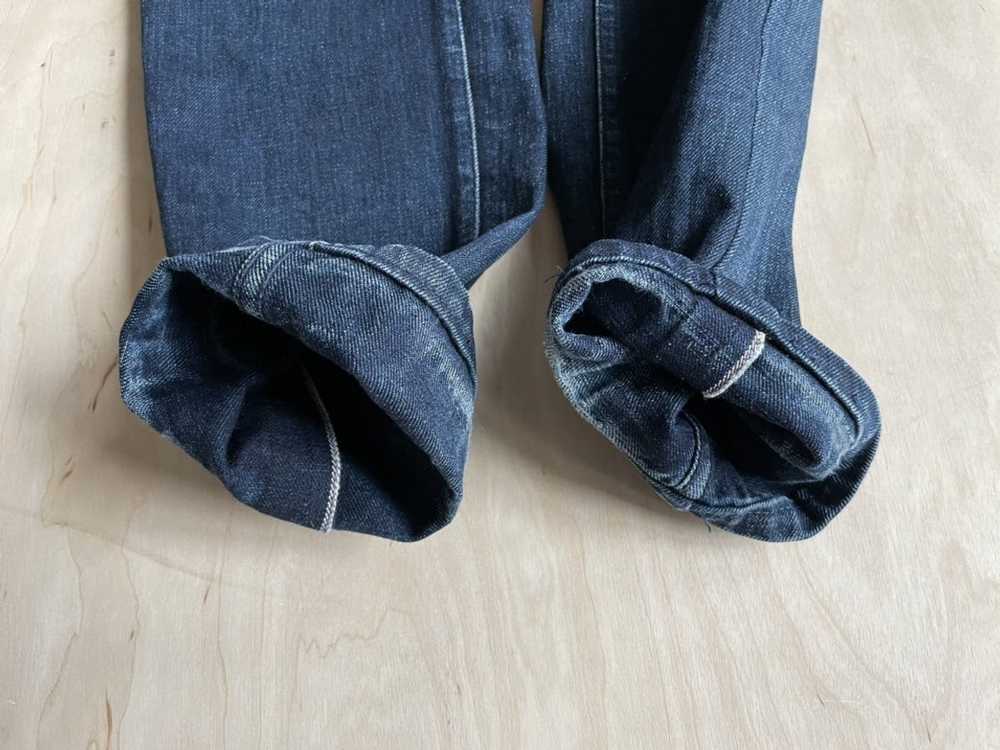 Gustin Slim Selvedge Denim Jeans Raw Indigo - image 6