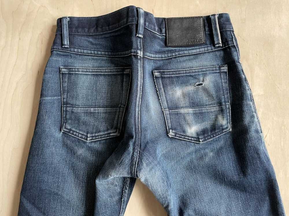 Gustin Slim Selvedge Denim Jeans Raw Indigo - image 8