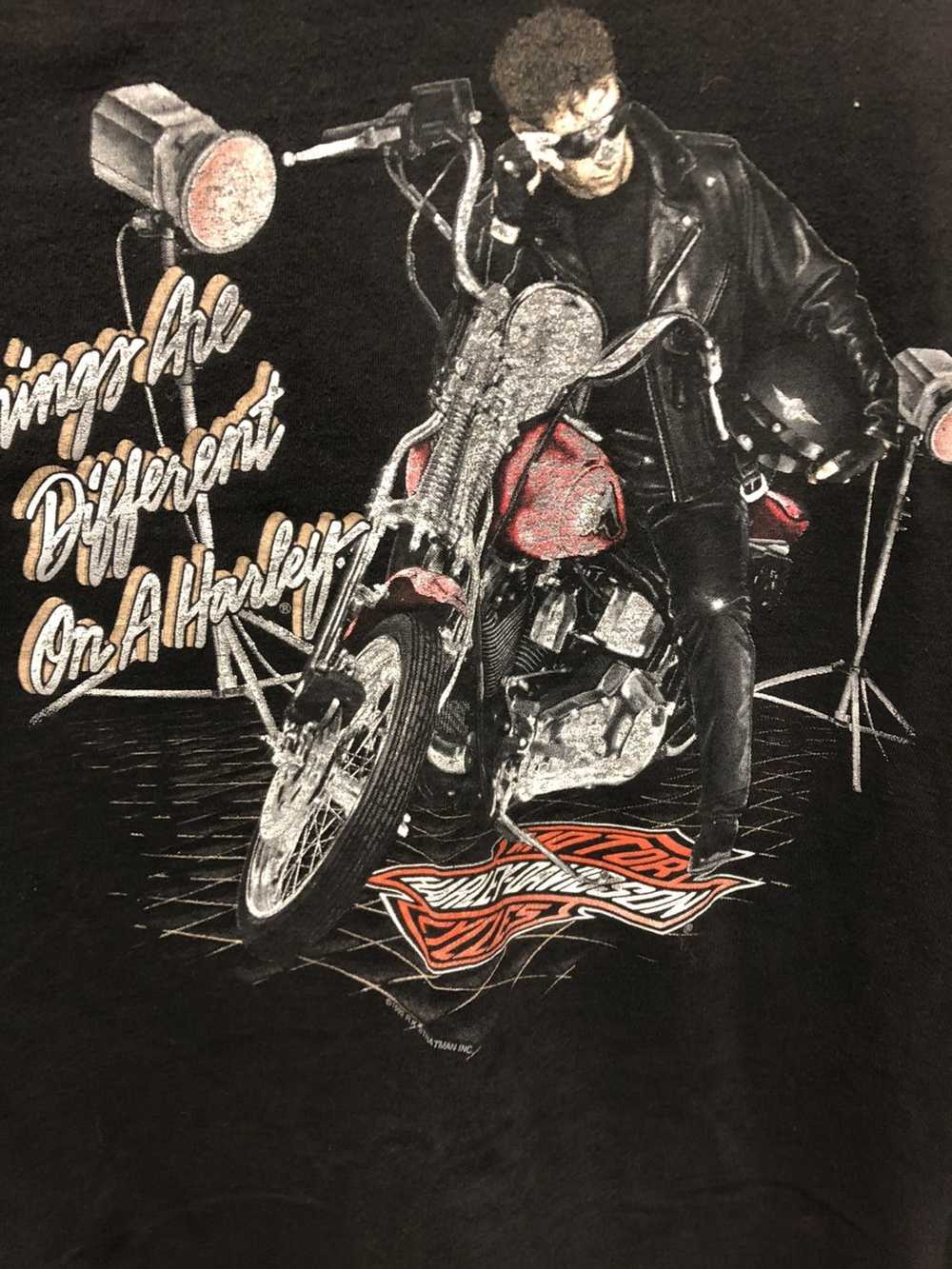Harley Davidson Vintage Harley Davidson T-shirt - image 3