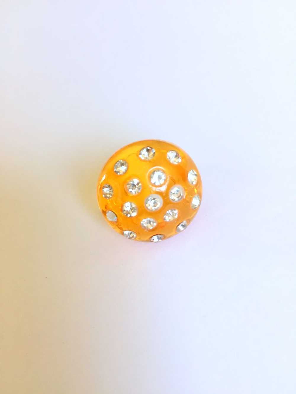 Lucite and Rhinestone Bubble Ring - image 3