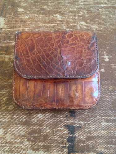 Alligator Wallet With Built in Coin Purse Billfold