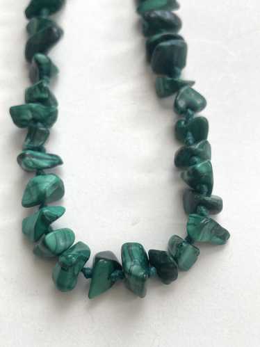 Malachite Natural Polished Stone Necklace
