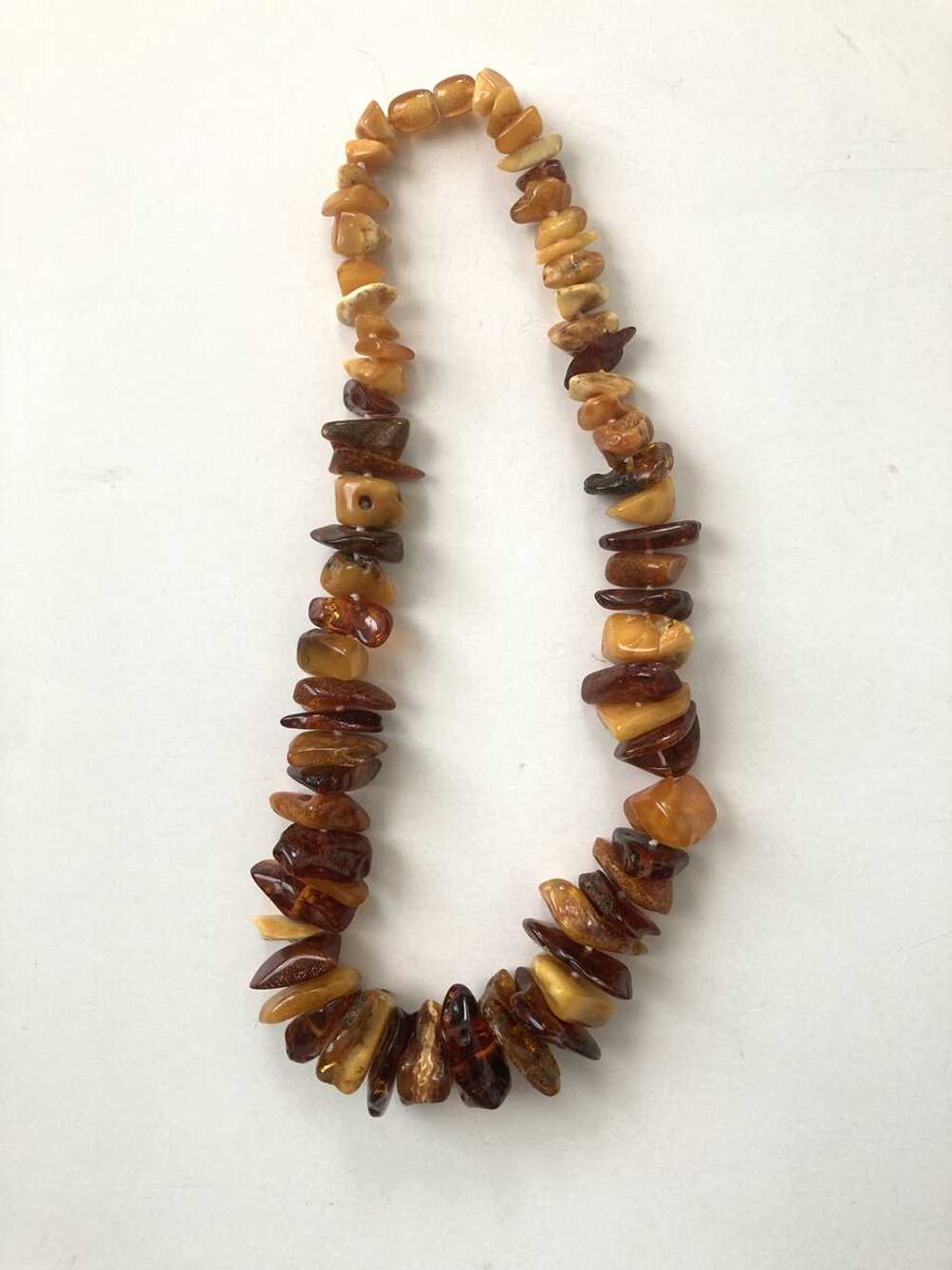 Stunning Chunky Copal Necklace Natural Polished R… - image 3