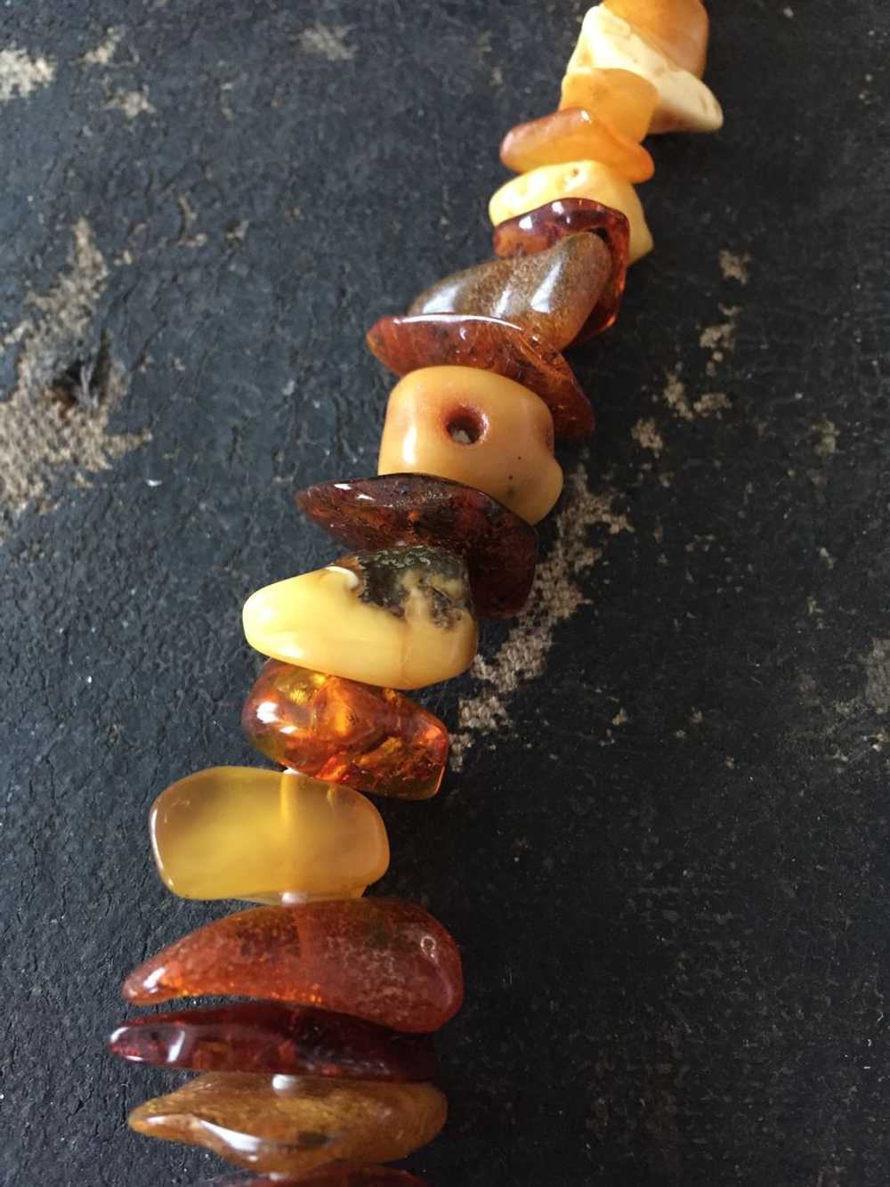 Stunning Chunky Copal Necklace Natural Polished R… - image 6