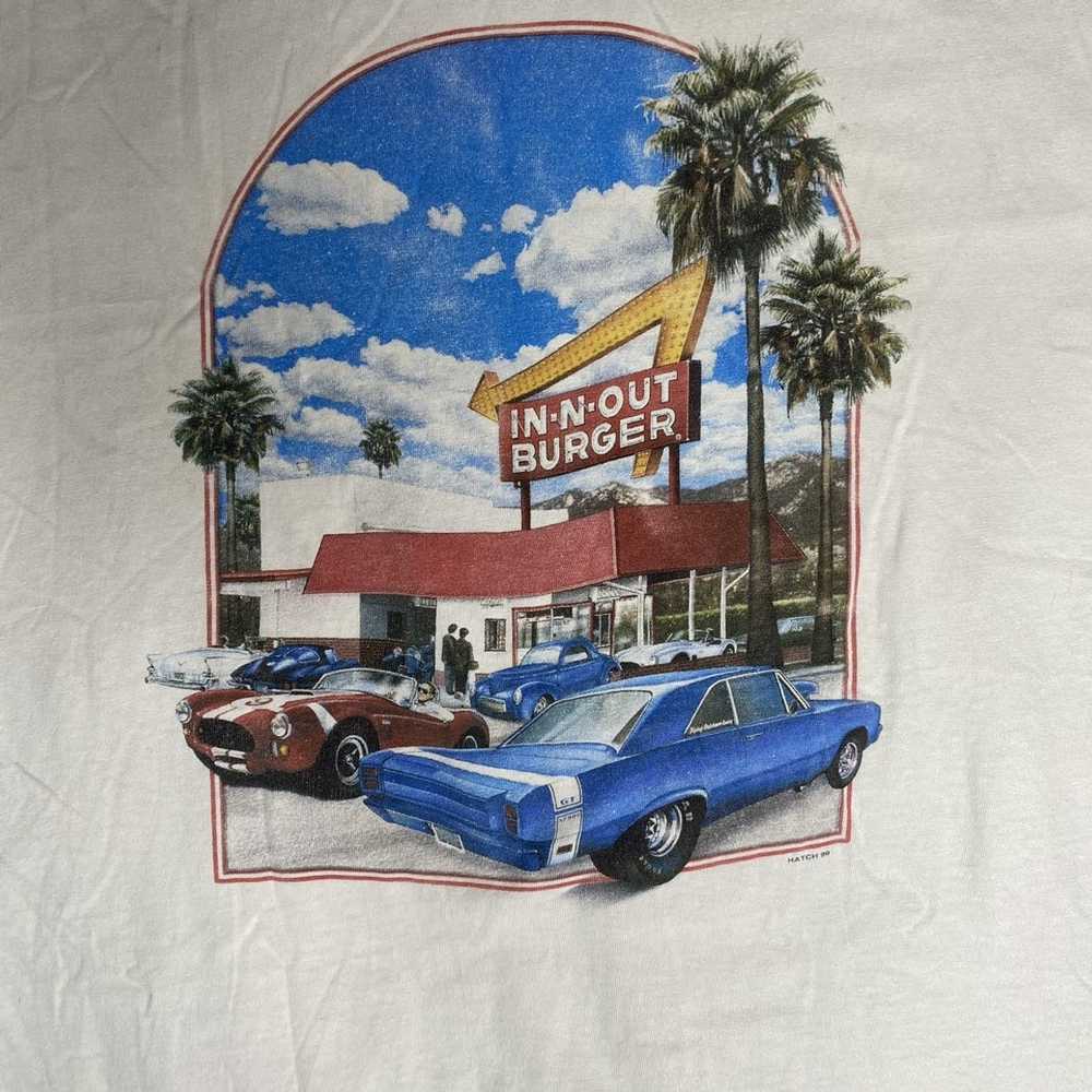 Hanes 1999 Vintage In-N-Out Graphic Tee - image 4