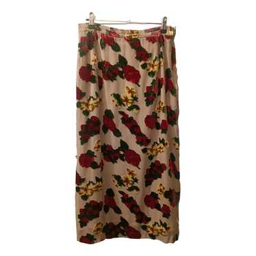 Yohji Yamamoto Silk mid-length skirt - image 1