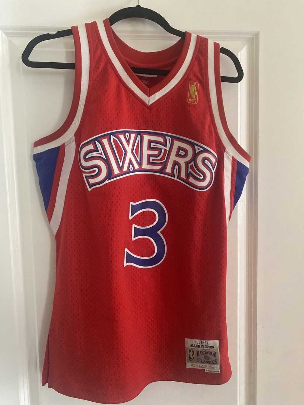 Mitchell & Ness Rookie Allen Iverson Sixers Jersey - image 1