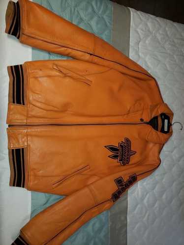Avirex × Leather Jacket × Vintage Orange leather J