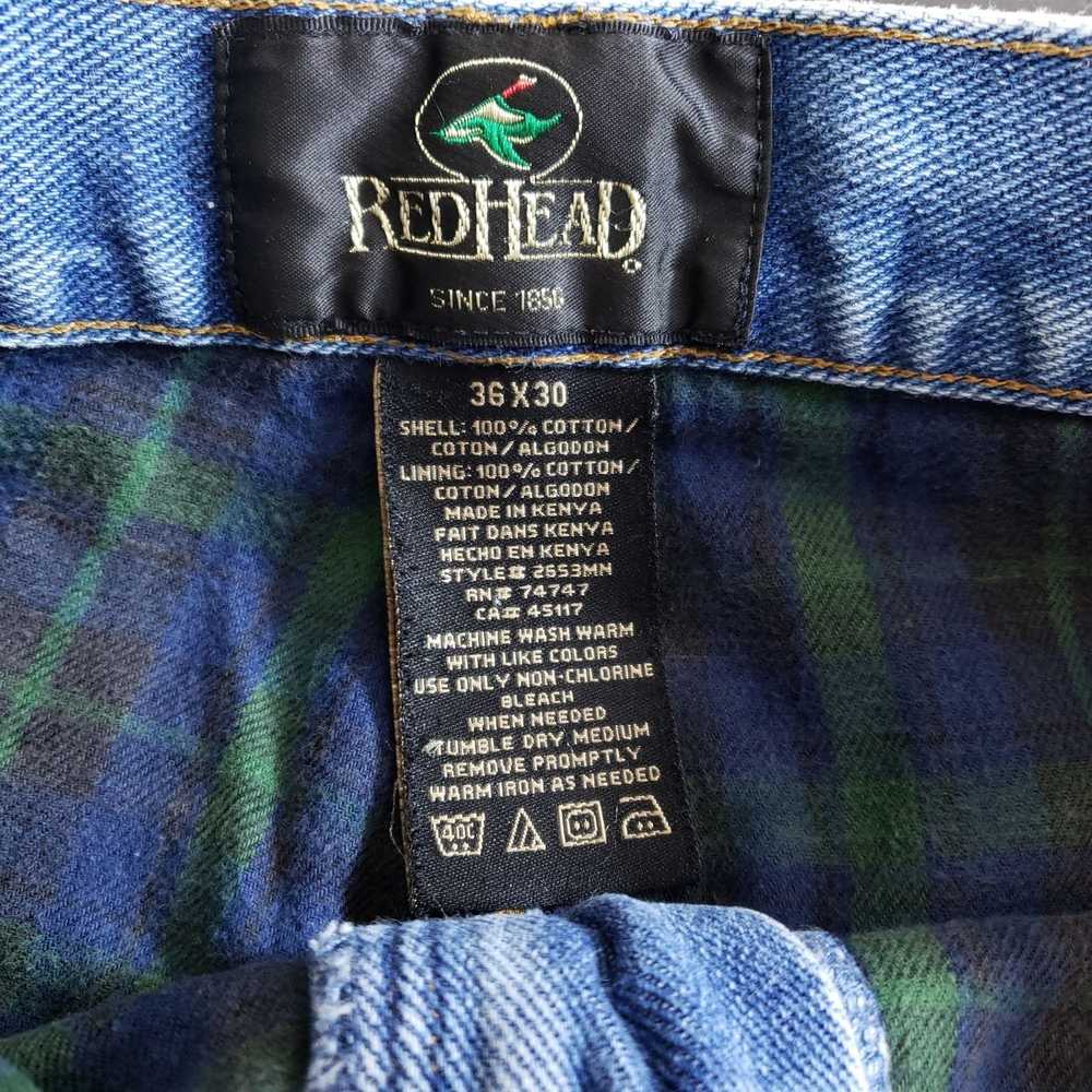 Redhead Red Head Flannel Lined Jeans Men's Size 3… - image 6