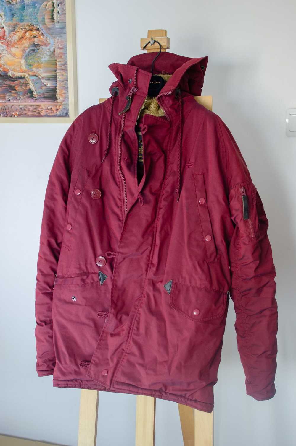 Alpha Industries Alpha Industries N3B Burgundy Ma… - image 1