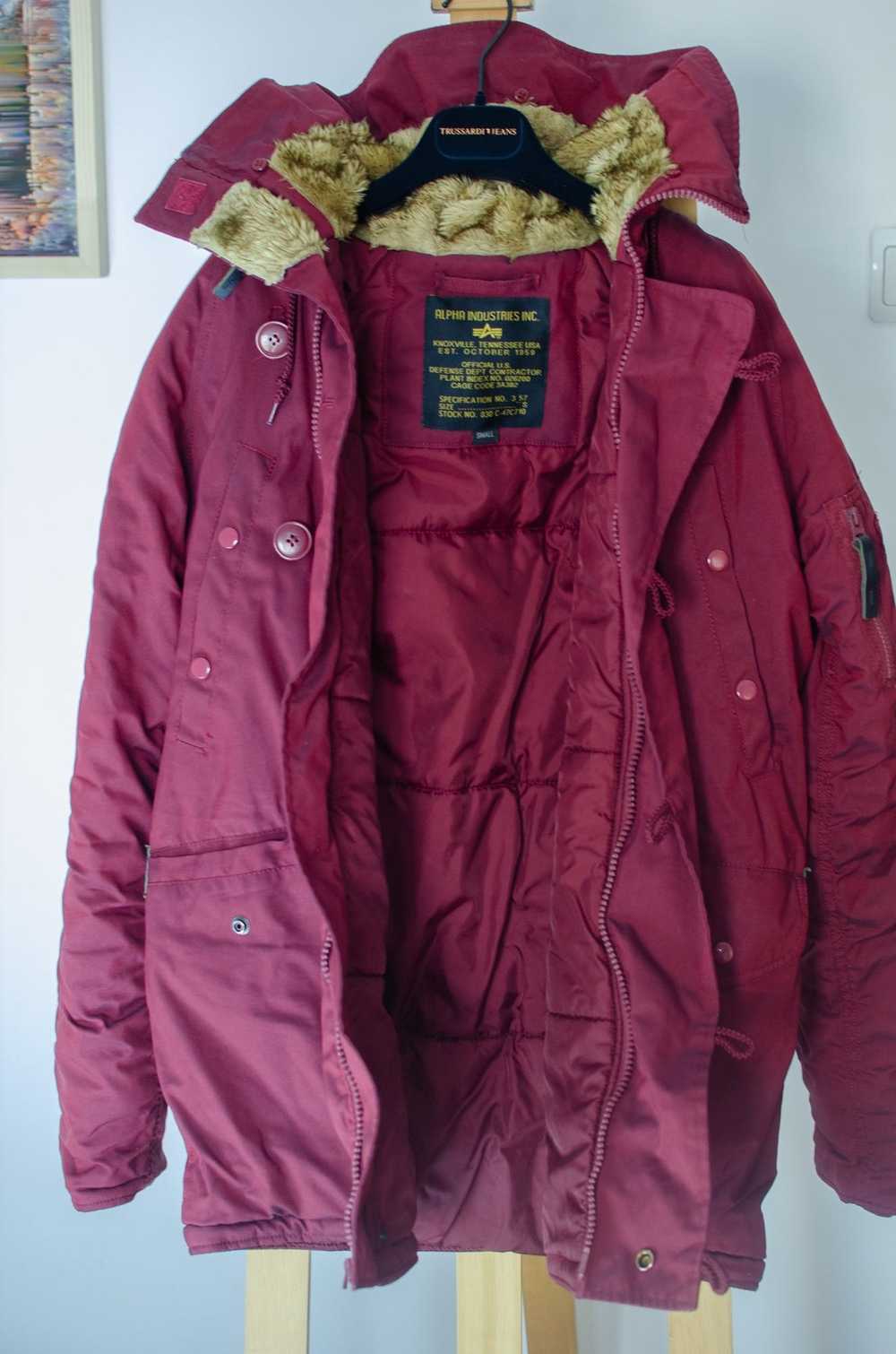 Alpha Industries Alpha Industries N3B Burgundy Ma… - image 3