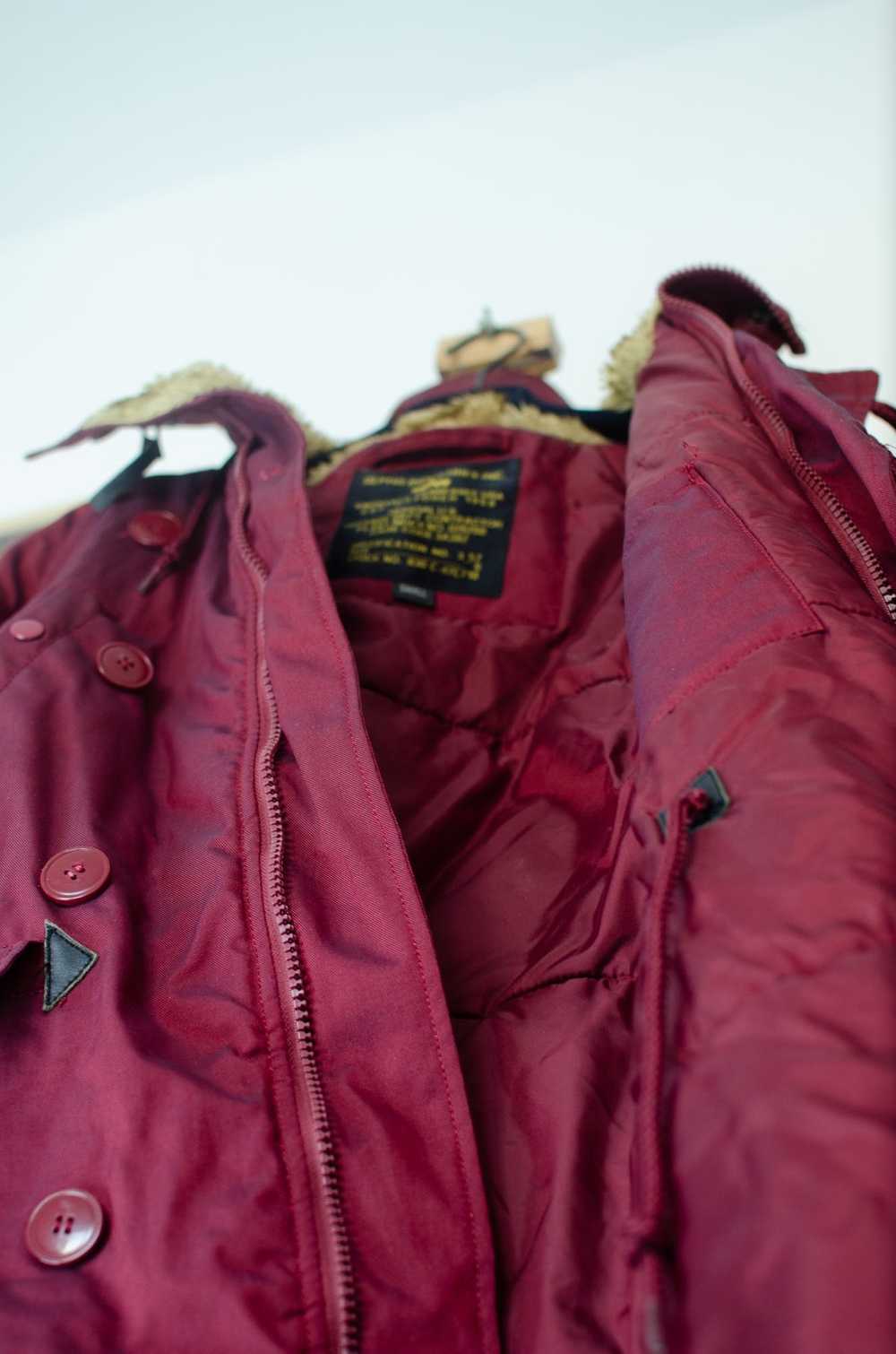 Alpha Industries Alpha Industries N3B Burgundy Ma… - image 7