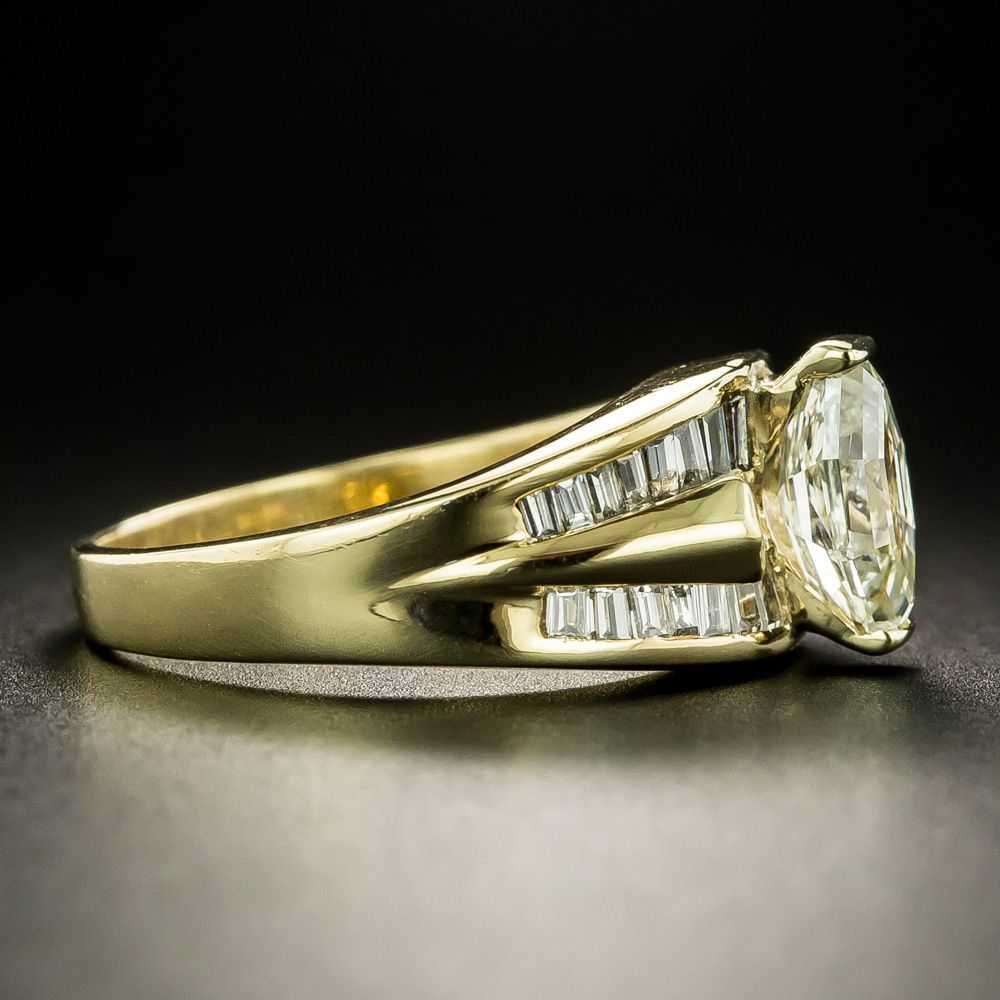 Estate 1.07 Carat Octagonal Diamond Ring - GIA - image 2