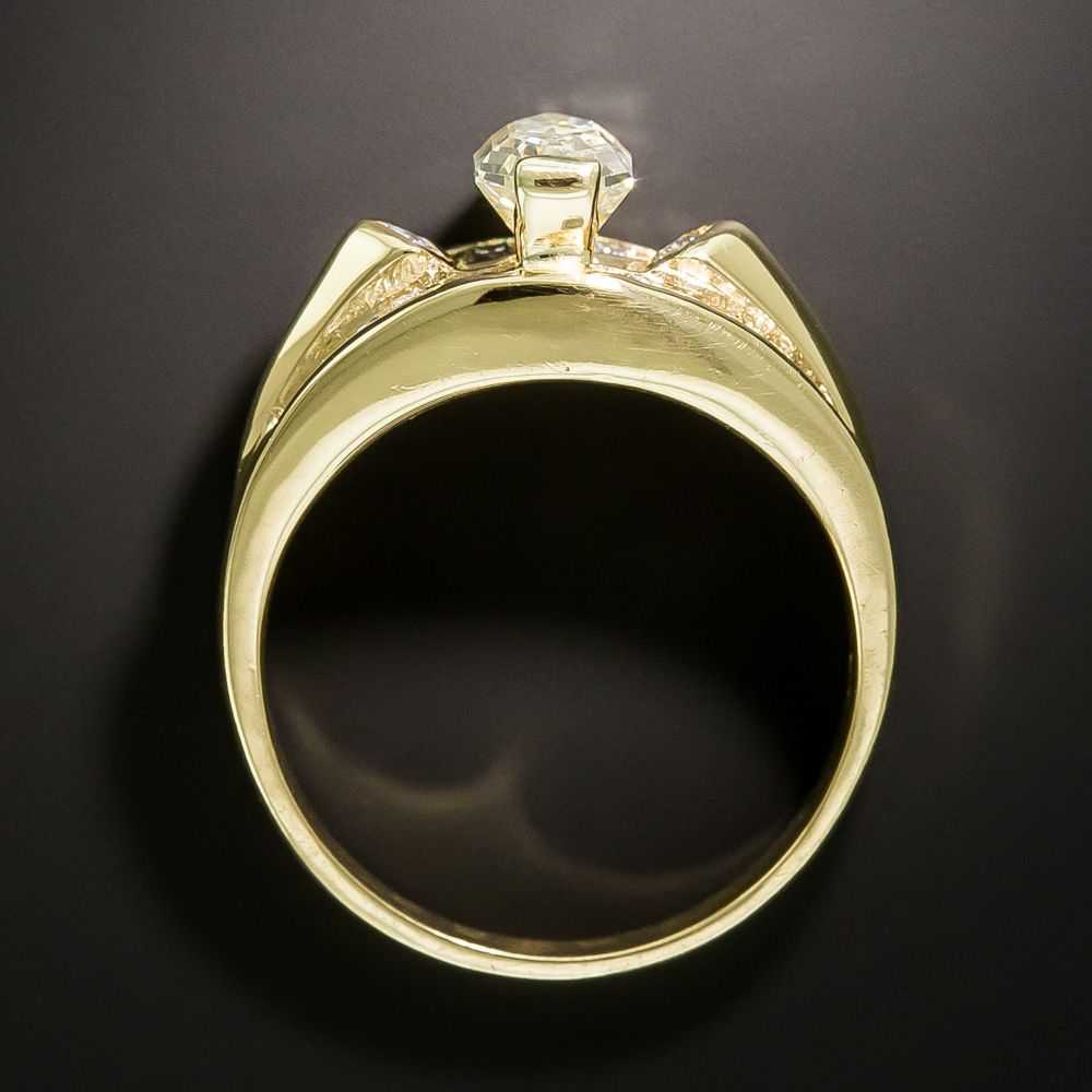 Estate 1.07 Carat Octagonal Diamond Ring - GIA - image 3