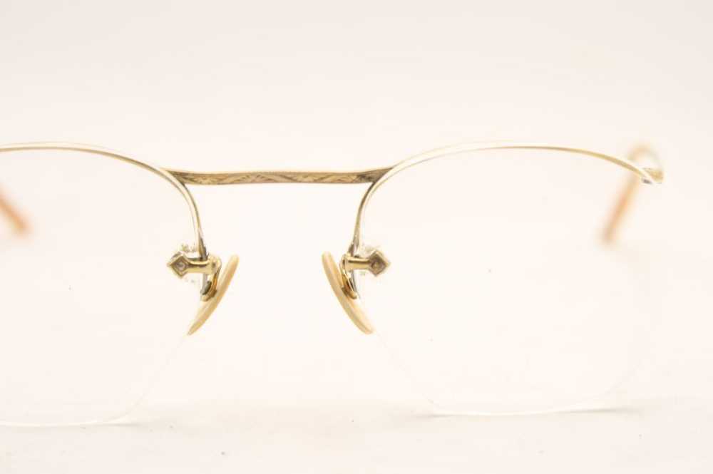 Antique Eyeglasses Semi Rimless AO 42-22 - image 3