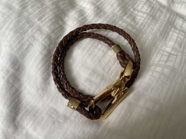 Marc By Marc Jacobs Weaved leather bracelet with … - image 1