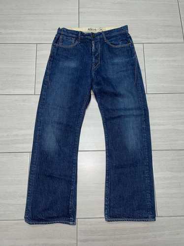 Earnest Sewn Jeans Womens 32 Blue Dark Wash Decca 234 Mid Rise Straight  Denim | eBay