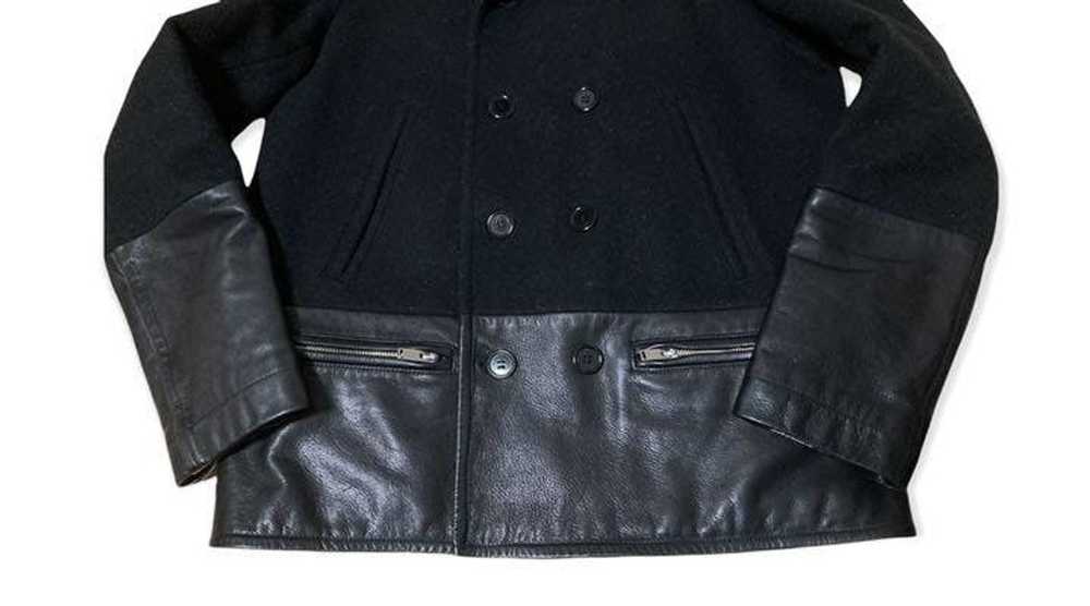 Undercover FW11 Hybrid Cowhide Leather Wool Pea C… - image 4