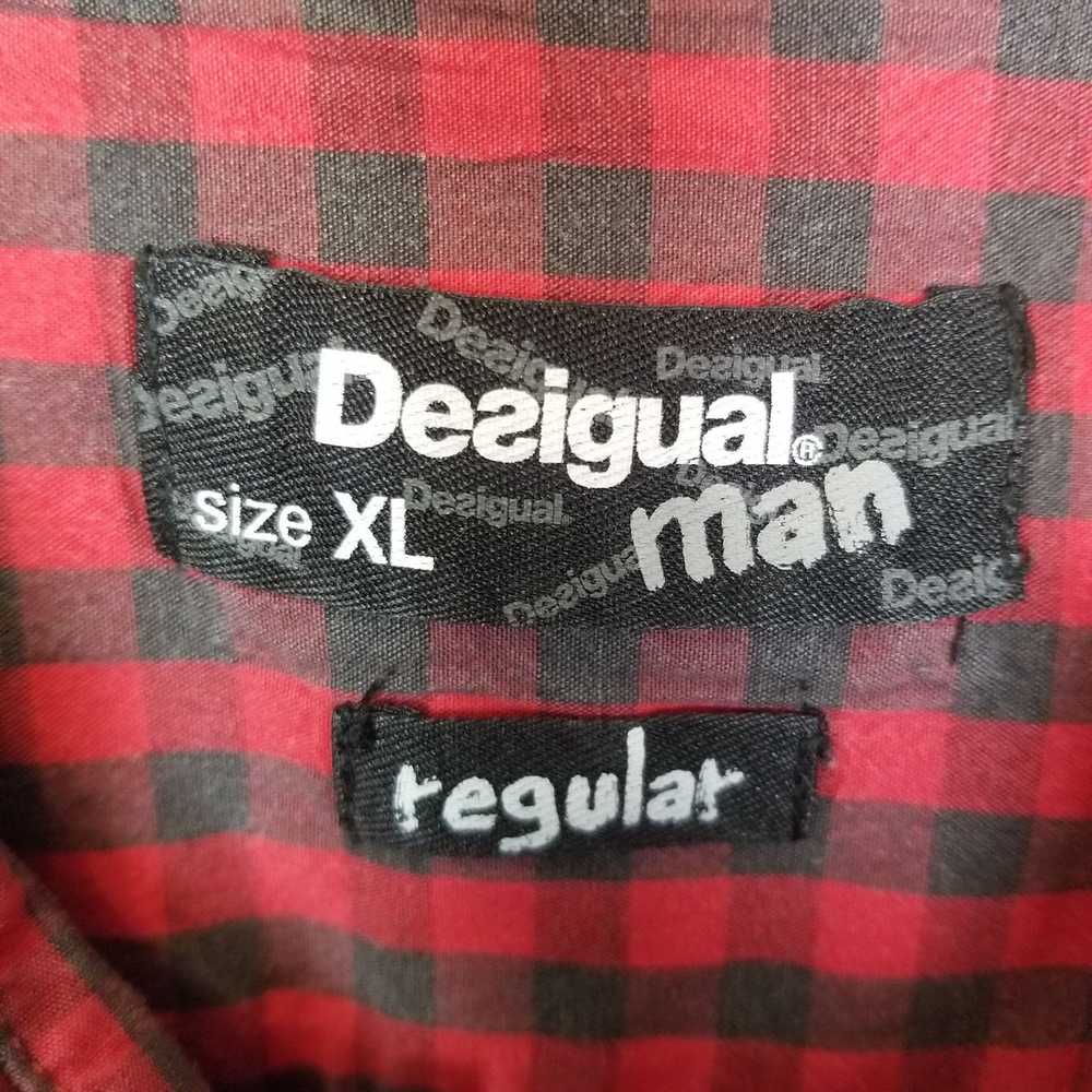 Desigual Desigual Mens XL Checkered Button Down L… - image 6