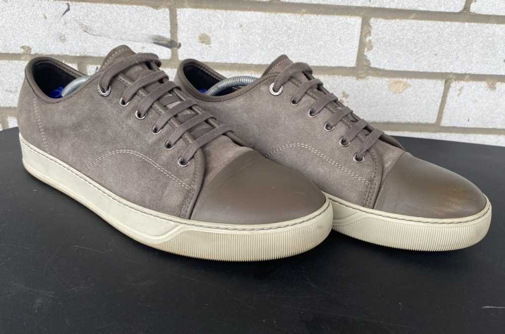 Lanvin DBB1 Low Top Suede Leather Sneakers Grey/B… - image 11