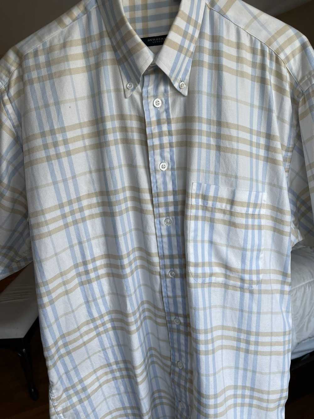 Burberry Burberry short sleeve button up - image 8