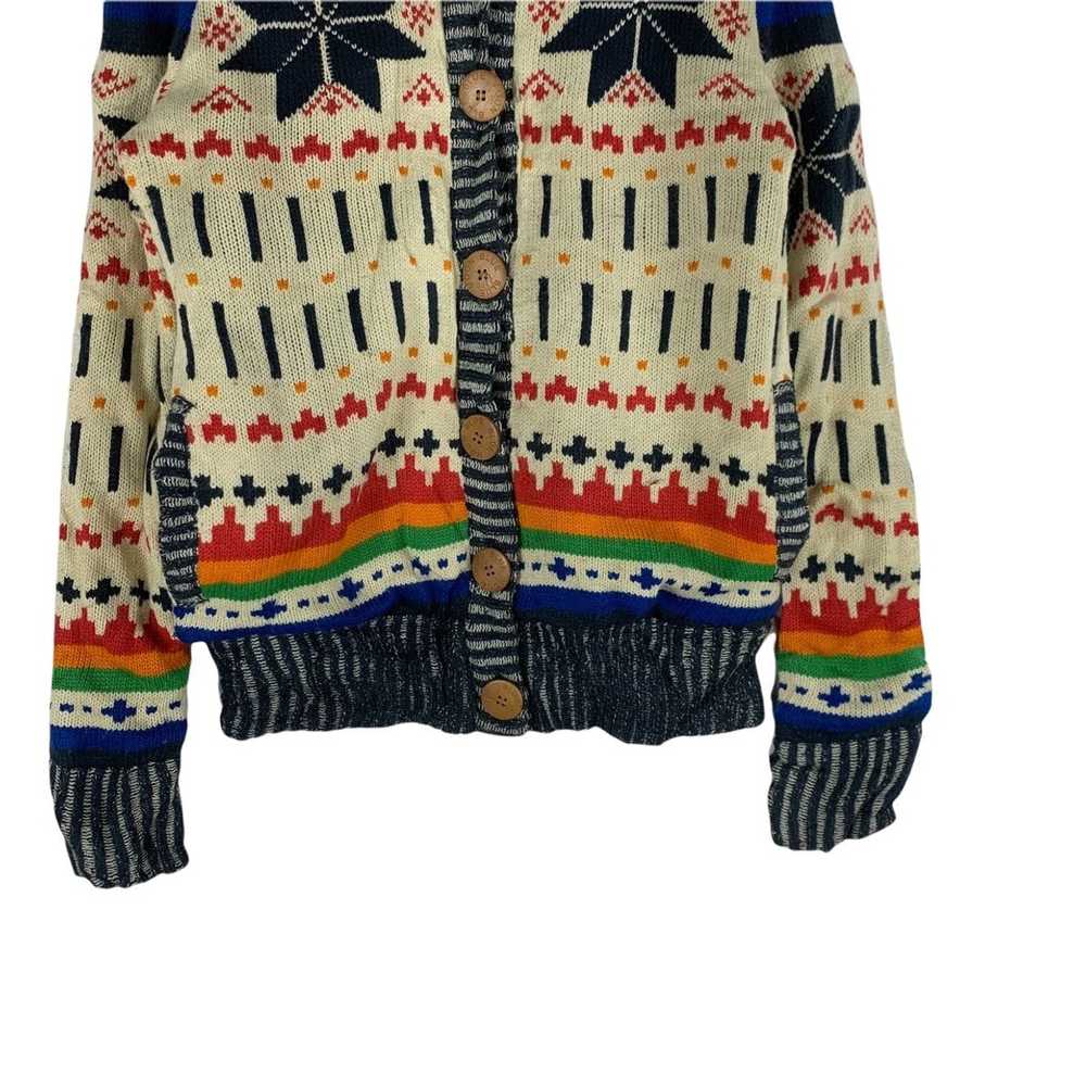 Coloured Cable Knit Sweater × Native × Navajo Vin… - image 3