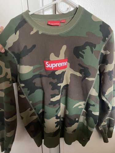 Supreme FW15 Box Logo Crewneck Crew Sweater XL Grey U… - Gem