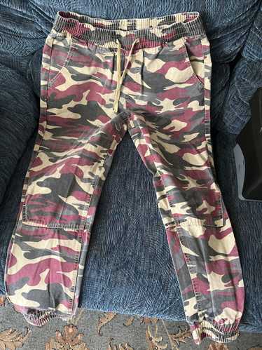 Japanese Brand Red Camo joggers