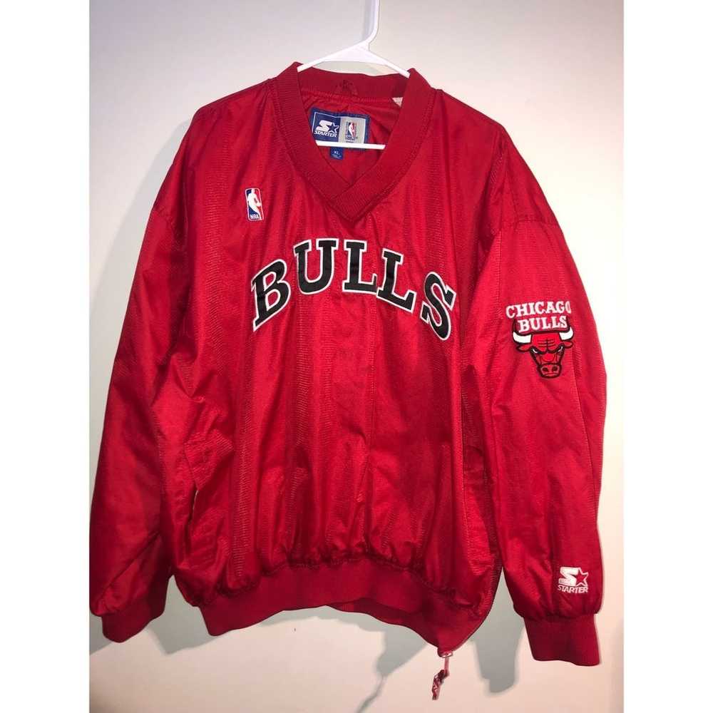 NBA × Starter Y2K Chicago Bulls Starter pull-over… - image 1