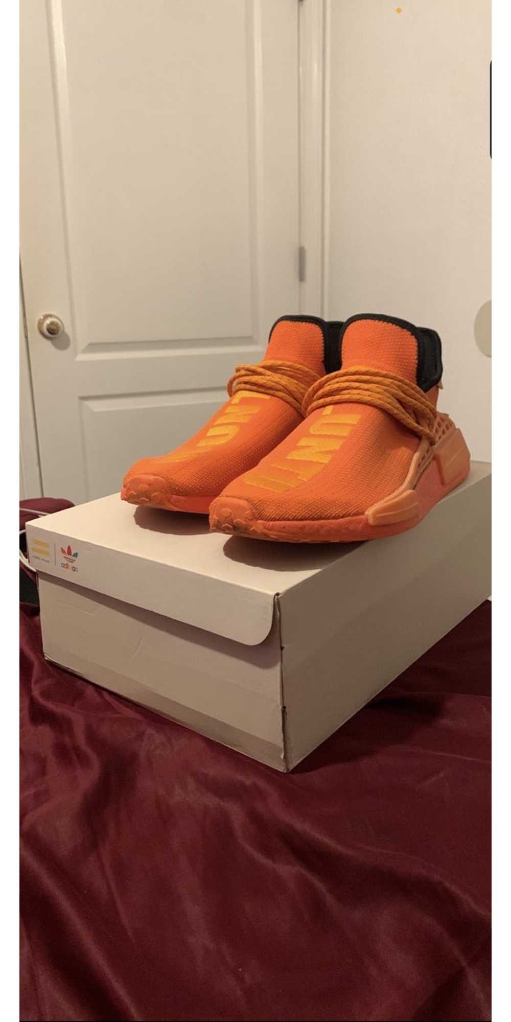 Adidas × Pharrell Orange Human Race NMDs - image 1